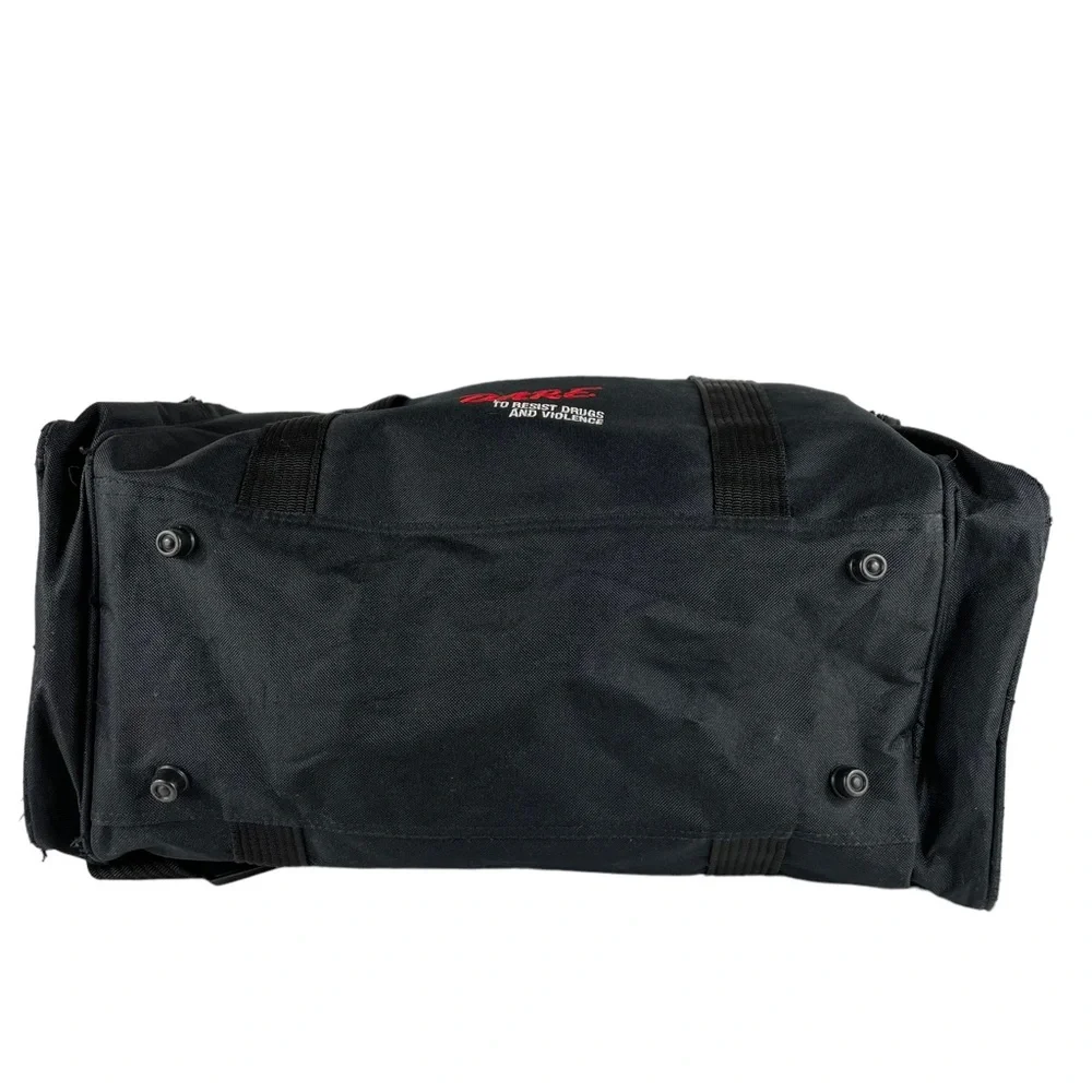 Vintage DARE Duffle Bag Large Sized Shoulder Strap Embroidered Logo Zipper Close